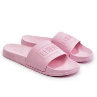Klapki i japonki damskie - Lekkie Klapki Damskie Big Star OO274036 Różowe - miniaturka - grafika 1