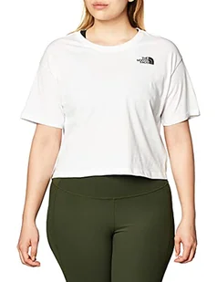THE NORTH FACE Damska koszulka Cropped T-T-Shirt Simple Dome W Cropped Simple Dome Tee biała - Koszulki i topy damskie - miniaturka - grafika 1