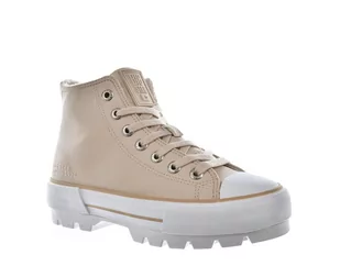 Wysokie trampki damskie Big Star Shoes MM274038 beż - Trampki damskie - miniaturka - grafika 1