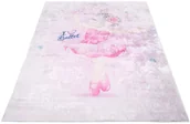 Dywany dla dzieci - Różowy nowoczesny dywan do pokoju dziewczynki K8-S86 - miniaturka - grafika 1