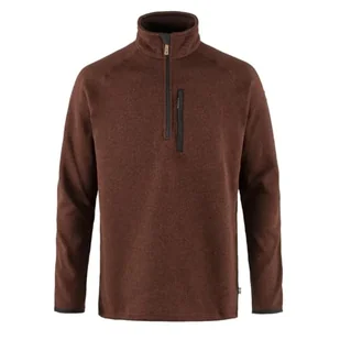 Fjallraven 87154-215 Övik Polar Half Zip M długi sweter męski jesienny liść, rozmiar XL - Swetry męskie - miniaturka - grafika 1