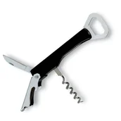 Korkociągi i otwieracze - Korkociąg kelnerski UPOMINKARNIA, czarny - miniaturka - grafika 1