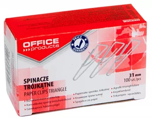 Office products OFFICE PRODUCTS Spinacze trójkątne 31mm, 100szt., srebrne 18083125-19 - Spinacze i klipsy do papieru - miniaturka - grafika 1