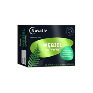 Novativ Węgiel aktywny, 30kaps. - Układ pokarmowy - miniaturka - grafika 1