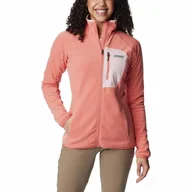 Odzież trekkingowa damska - Bluza techniczna damska Columbia W Outdoor Tracks Full Zip - miniaturka - grafika 1