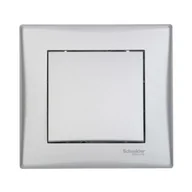 Wyłączniki światła i elektryczne - Schneider Przycisk dzwonek / światło SEDNA aluminium - miniaturka - grafika 1