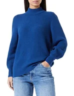 Swetry damskie - s.Oliver Sweter damski, 10.2.11.17.170.2123882, niebieski, 48, niebieski, 48 - miniaturka - grafika 1