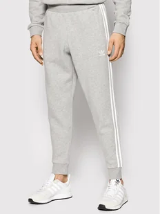 adidas Spodnie dresowe Classics GN3530 Szary Fitted Fit - Spodnie sportowe męskie - miniaturka - grafika 1