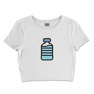 Bona Basics, Damski T-shirt basic, z nadrukiem cyfrowym, 100 bawełny, biały, swobodny, damski top, rozmiar: M, biały, M - Koszulki i topy damskie - miniaturka - grafika 1