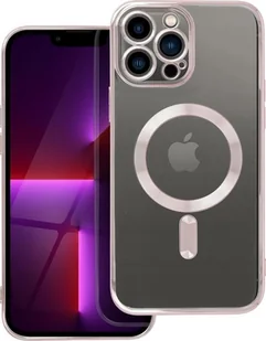 OEM Futerał ELECTRO MAG COVER kompatybilny z MagSafe do IPHONE 13 Pro Max złoty róż - Etui i futerały do telefonów - miniaturka - grafika 1