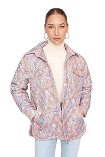 TRENDYOL Trendyol Kurtka zimowa z tkaniny teksturowanej dla kobiet Płaszcz damski (zestaw 1 sztuk), Mehrfarbig, S - Płaszcze damskie - miniaturka - grafika 1