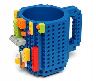 Kubek Klockowy + Klocki 350ml - Niebieski - Kubki dla dzieci - miniaturka - grafika 1