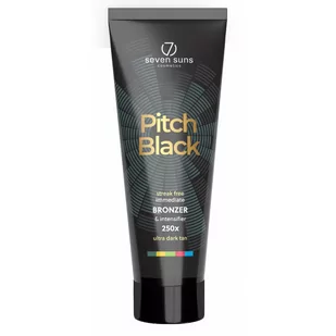 7suns, Pitch Black, Mocny bronzer 250x, 250 ml - Samoopalacze - miniaturka - grafika 1