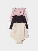 Body dla niemowląt - Gap Komplet 3 par body 601102-01 Kolorowy Regular Fit - miniaturka - grafika 1