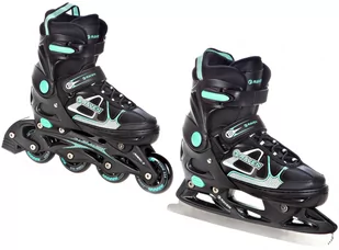 Rolki Łyżwy 2w1 Raven Spirit Black/Mint 40-43 - Rolki - miniaturka - grafika 1