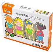 Zabawki interaktywne dla dzieci - Viga Viga 59699 Figurki magnetyczne dzieci 6934510596996 - miniaturka - grafika 1