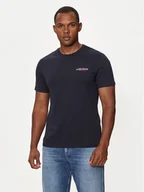 Koszulki męskie - Guess Jeans T-Shirt M4YI55 K8HM0 Granatowy Slim Fit - miniaturka - grafika 1