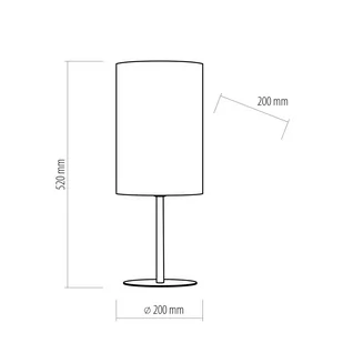 TK Lighting Lampka stołowa nowoczesna TERCINO ORANGE  5534 - Lampy stojące - miniaturka - grafika 2
