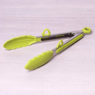 Kamille Szczypce silikonowe do sałatek mięsa z blokadą i nóżkami 23cm 7511 - Przybory do gotowania - miniaturka - grafika 1