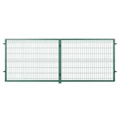 Bramy garażowe - NATERIAL Brama dwuskrzydłowa Modus 4x1.5 m zielona - miniaturka - grafika 1