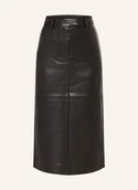 Spódnice - Calvin Klein Spódnica Z Imitacji Skóry schwarz - miniaturka - grafika 1