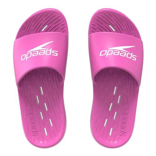 Speedo Klapki damskie | Suwaki basenowe | Obuwie plażowe, Vegas Pink, 4 UK, Vegas Różowy, 37 EU