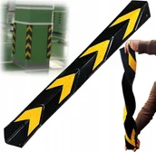 Wyposażenie miejsc publicznych - NAROŻNIK OCHRONNY 80 CM PARKINGOWY KRAWĘDŹ ODBOJNIK ODBLASK GUMOWY ŻÓŁTY - miniaturka - grafika 1