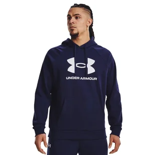 Bluza fitness męska UNDER ARMOUR Rival Fleece Logo Hoodie z kapturem - Bluzy sportowe męskie - miniaturka - grafika 1