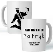Kubki - KUBEK PAN INŻYNIER 02 prezent +TWOJE IMIĘ - miniaturka - grafika 1