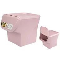 Kosze na śmieci - Pojemnik do przechowywania VegBOX 24 x 34 x 27 cm pudrowy róż - miniaturka - grafika 1