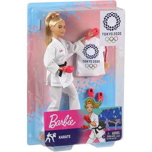 Mattel BARBIE Lalka Olimpijka Karate GJL73_GJL74 - Lalki dla dziewczynek - miniaturka - grafika 1