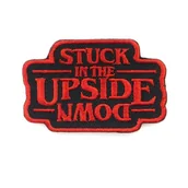 Pasmanteria - Naprasowanka termo Stranger Things Upside Down Naszywki naprasowanki na ubrania 6,5x6 cm - miniaturka - grafika 1