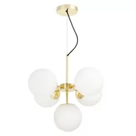 Lampy sufitowe - NOWOCZESNA LAMPA WISZĄCA KLASYCZNE ZŁOTO STELVIO W5 - miniaturka - grafika 1