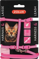Smycze dla kotów - Zolux Zolux różowy zestaw spacerowy dla kota - miniaturka - grafika 1