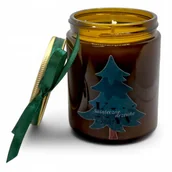 Świece - Ręcznie Wykonana Świeca Sojowa 150g Świąteczne Drzewko | Prezent na Święta - miniaturka - grafika 1