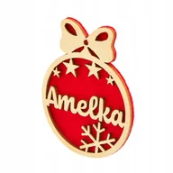 Bombki - Bombka Drewniana Z Imieniem Na Choinkę Na Prezent - miniaturka - grafika 1