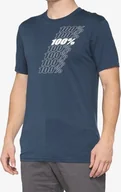 Koszulki męskie - 100% T-shirt 100% NORD krótki rękaw slate blue roz. L NEW - miniaturka - grafika 1