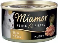 Mokra karma dla kotów - Zestaw Miamor Feine Filets w puszkach, 24 x 100 g - Tuńczyk z serem - miniaturka - grafika 1
