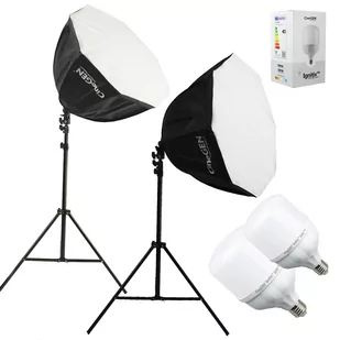 ReLed2™ Podwójny zestaw LED z softboksami octa 60 - Lampy studyjne - miniaturka - grafika 1