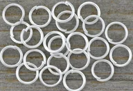 Biżuteria - akcesoria - [301008] Ogniwka otwarte 6mm kolor srebra 60szt - miniaturka - grafika 1