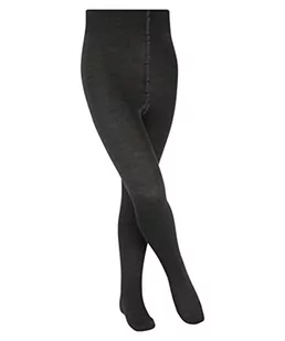 FALKE Uniseks - dzieci Rajstopy Comfort Wool K TI Wełna Merynosa Bawełna grube jednokolorowe 1 Para, Szary (Anthracite Melange 3080), 80-92cm (12-18 miesiące) - Rajstopy - miniaturka - grafika 1