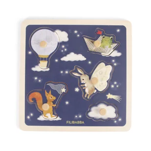 Filibabba Drewniane puzzle sensoryczne Little Adventurers - Zestawy naczyń dla dzieci Filibabba Drewniane puzzle sensoryczne Little Adventurers - Zestawy naczyń dla dzieci - miniaturka - grafika 1