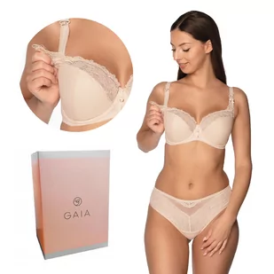 Biustonosz GAIA Mama Lucia 1185 dla karmiących beżowy  90C - Biustonosze ciążowe - miniaturka - grafika 1