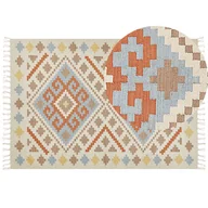 Dywany - Dywan bawełniany kilim 160 x 230 cm wielokolorowy ATAN - miniaturka - grafika 1