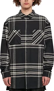 Urban Classics Męska koszula oversize z długim rękawem, czarna, 3XL, czarny, 3XL - Koszule męskie - miniaturka - grafika 1