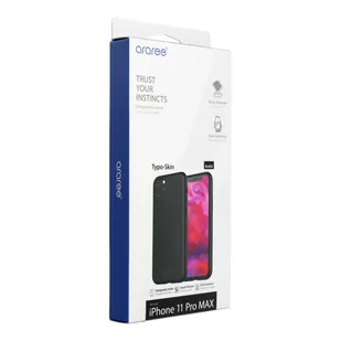Futerał ARAREE Typoskin do IPHONE 11 PRO MAX czarny - Etui i futerały do telefonów - miniaturka - grafika 1