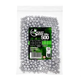 Kulki BB do ASG Combat Zone ALU 0,3 g 500 szt. - Amunicja i osprzęt ASG - miniaturka - grafika 1