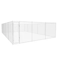 Budy dla psów - vidaXL Kojec dla psa galwanizowana stal 950x570x185 cm 145036 - miniaturka - grafika 1