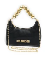 Torebki damskie - Love Moschino POLJC4252PP0MKS0000U, torebka damska, czarna, czarny i pomarańczowy - miniaturka - grafika 1