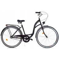 Rowery - Rower Dallas City Alu / Stal 28" 3spd - czarny - miniaturka - grafika 1